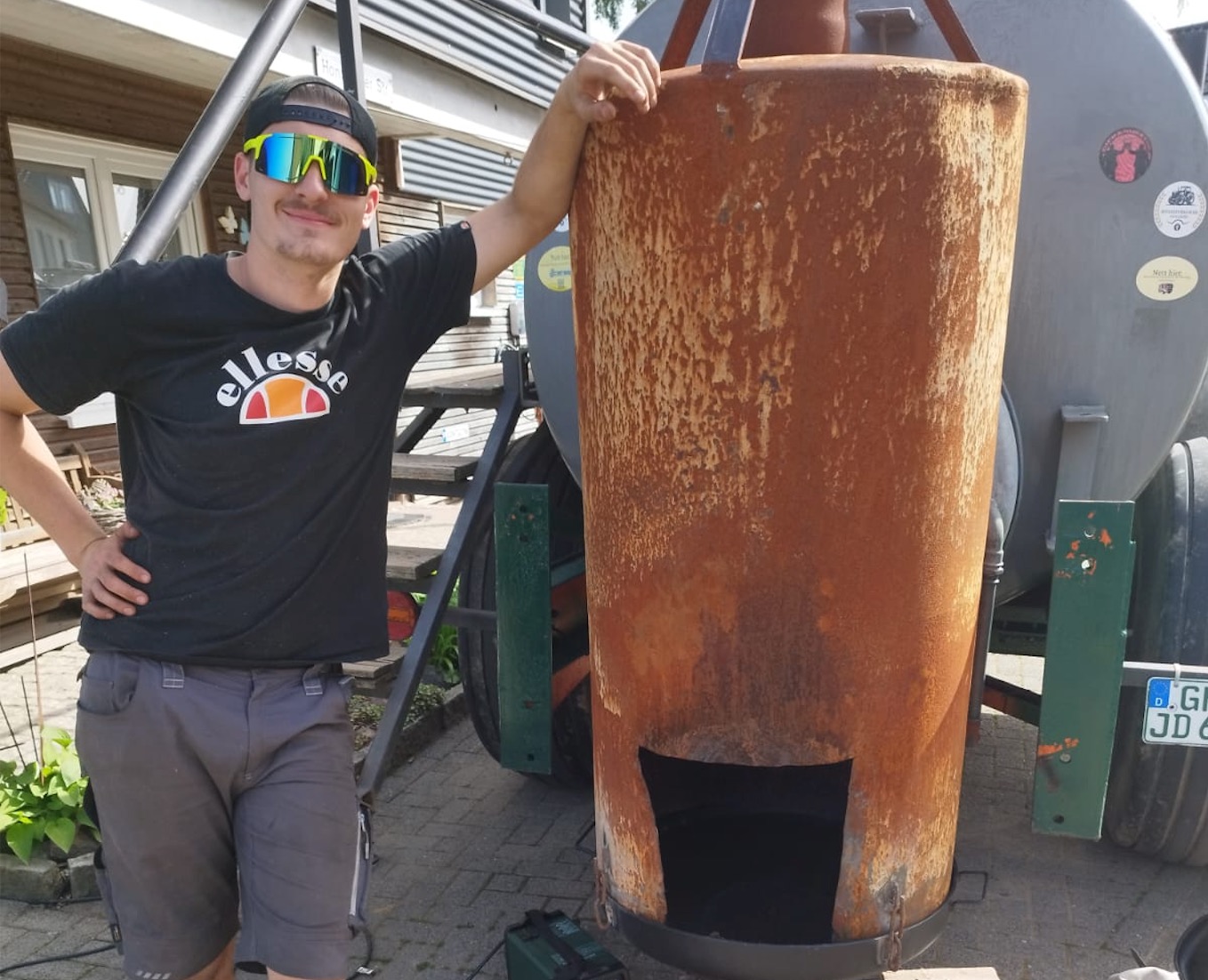 Unser Badefass ist wieder einsatzbereit